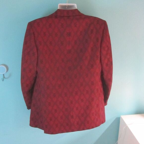 Mens VINTAGE Dark Red Blazer About Size M / 40 Louis Roth Clothes From Portland - Picture 7 of 16